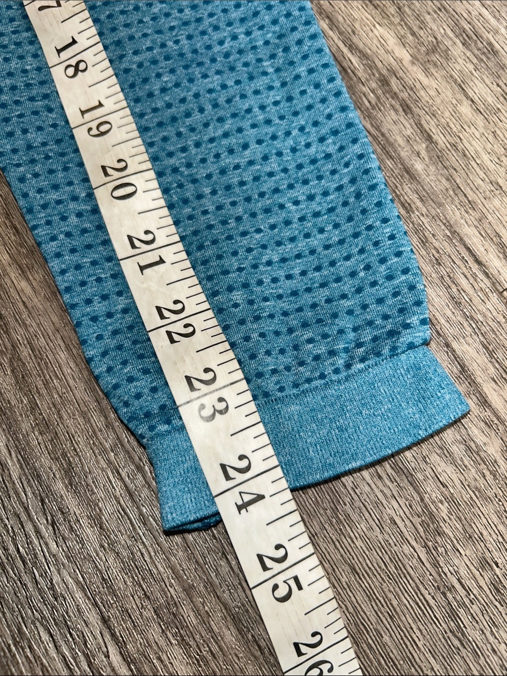 Seamless Teal Leggings High Waisted Cropped Length Mesh Gymshark Style XS Small - Picture 7 of 7